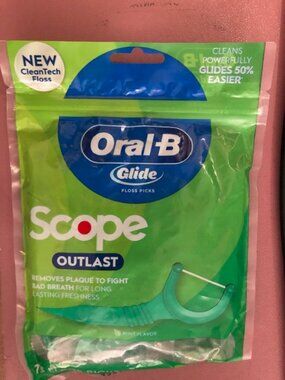 5 - Oral-B Glide  Scope Outlast Floss Picks _ 75 ct each